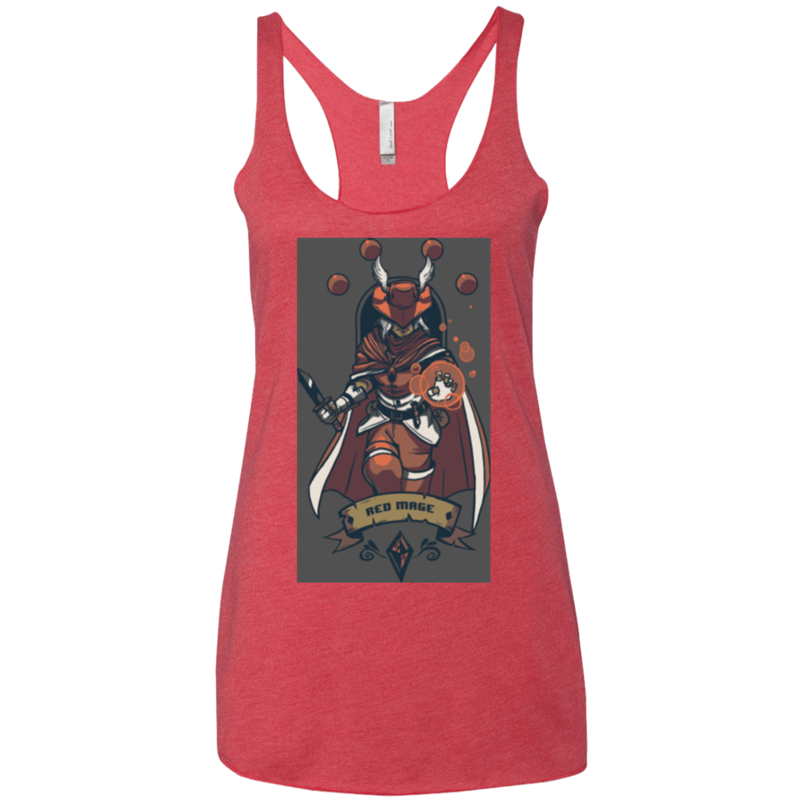 T-Shirts Vintage Red / X-Small Red Mage Women's Triblend Racerback Tank