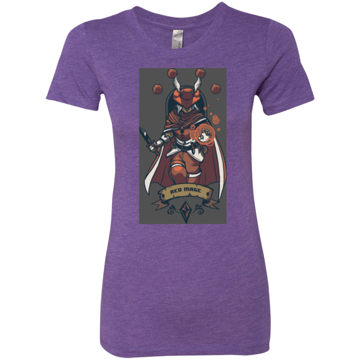 T-Shirts Purple Rush / Small Red Mage Women's Triblend T-Shirt