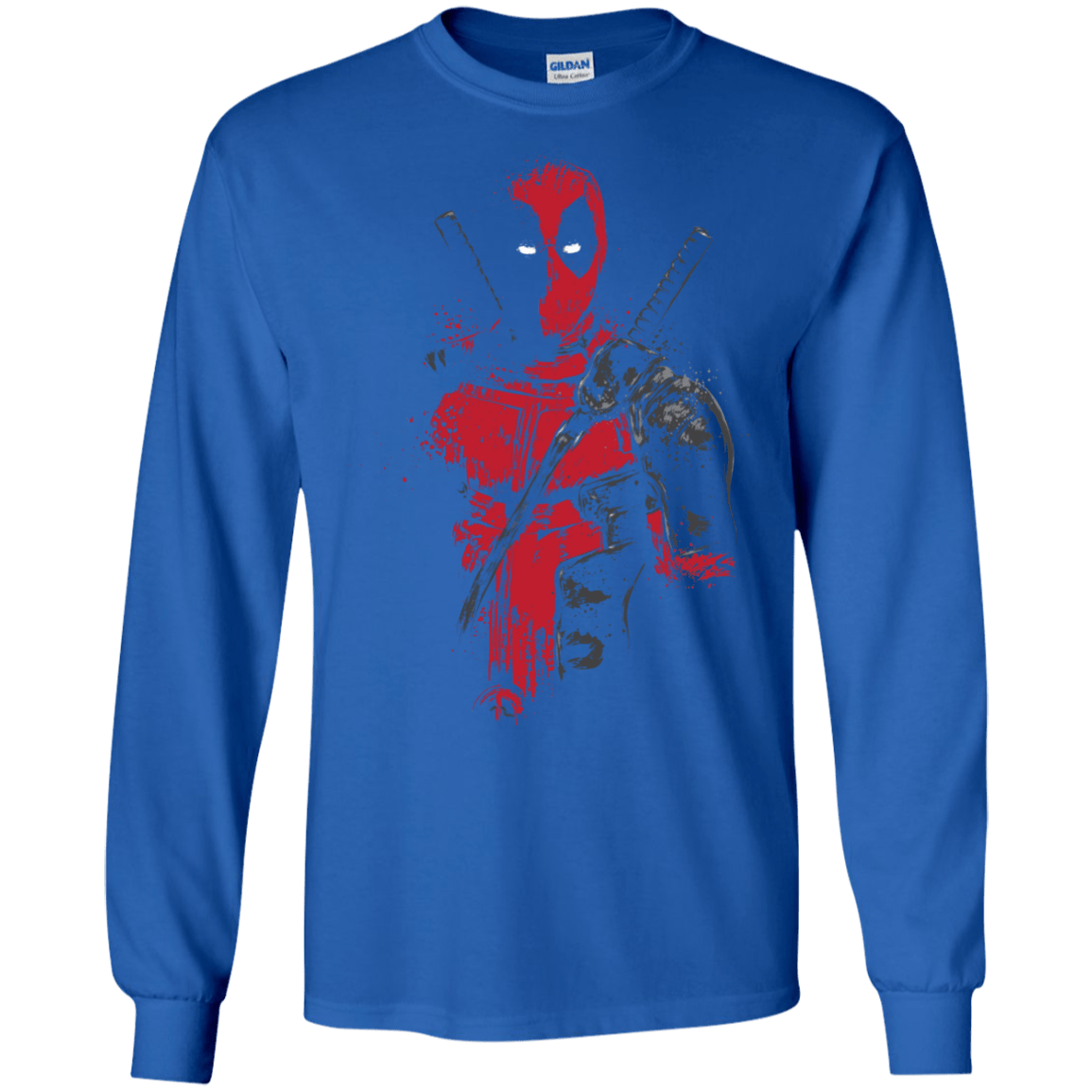 Red Mercenary Men's Long Sleeve T-Shirt