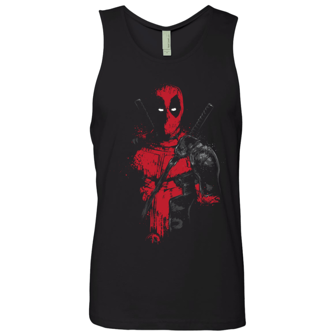 T-Shirts Black / S Red Mercenary Men's Premium Tank Top