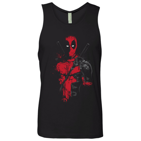 T-Shirts Black / S Red Mercenary Men's Premium Tank Top