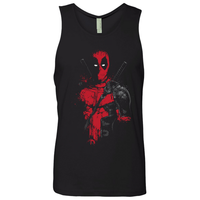 T-Shirts Black / S Red Mercenary Men's Premium Tank Top