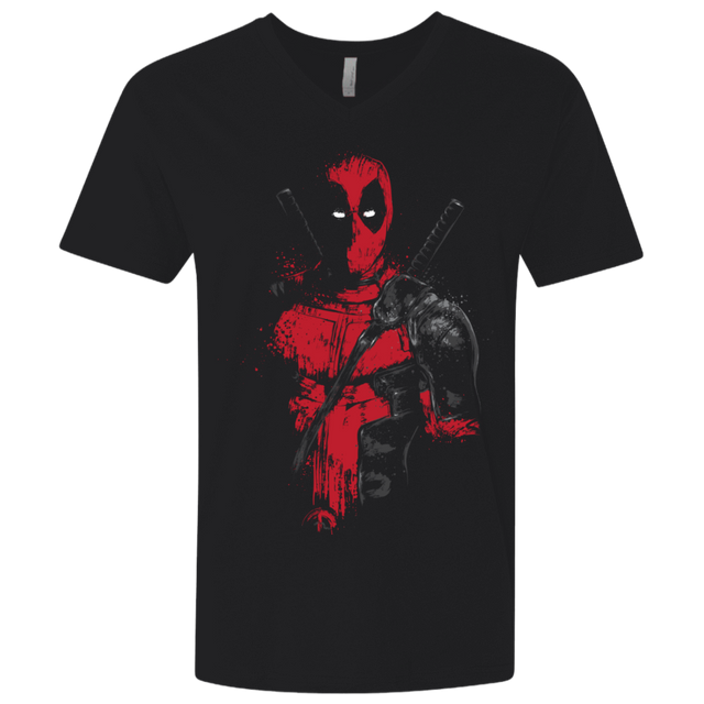 T-Shirts Black / X-Small Red Mercenary Men's Premium V-Neck