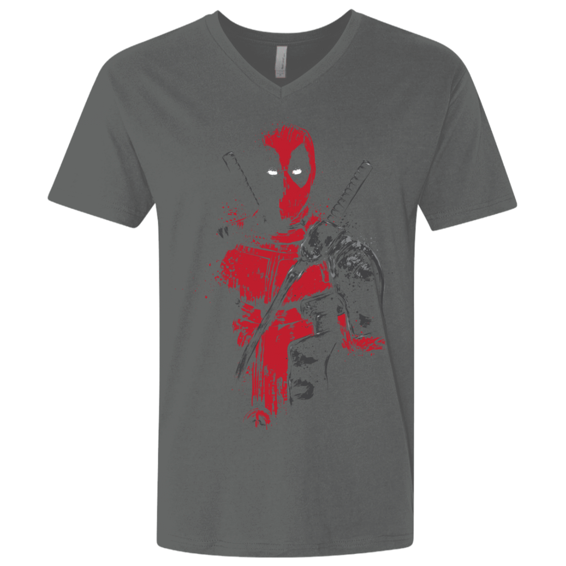 T-Shirts Heavy Metal / X-Small Red Mercenary Men's Premium V-Neck