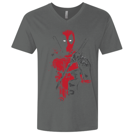 T-Shirts Heavy Metal / X-Small Red Mercenary Men's Premium V-Neck