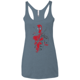 Red Mercenary Women's Triblend Racerback Tank
