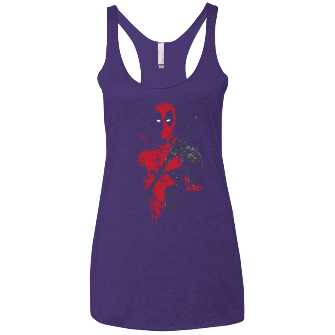 Red Mercenary Women's Triblend Racerback Tank