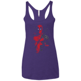 Red Mercenary Women's Triblend Racerback Tank