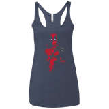 Red Mercenary Women's Triblend Racerback Tank