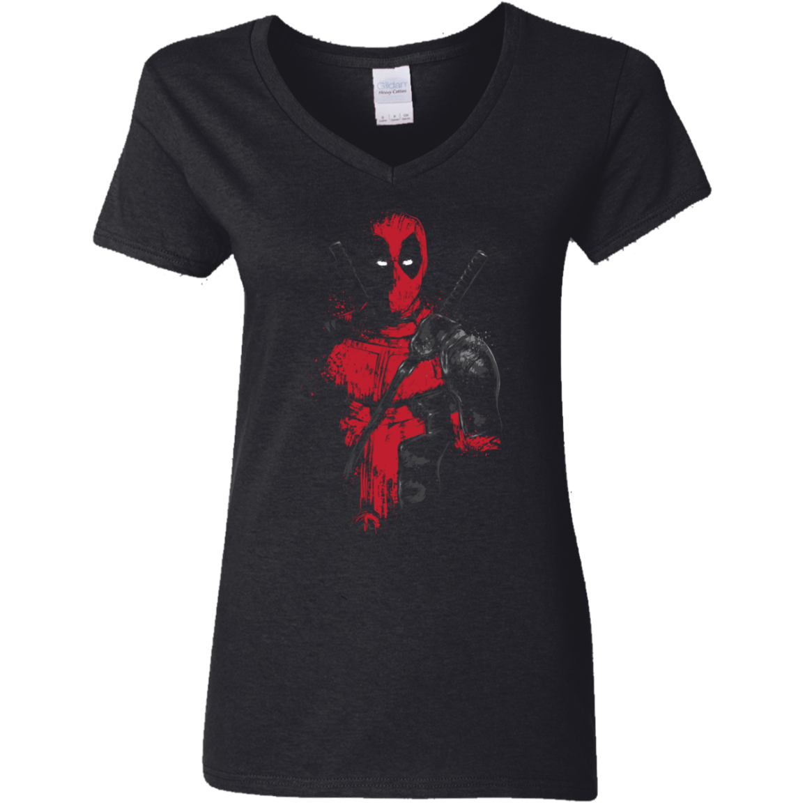 Red Mercenary Women's V-Neck T-Shirt