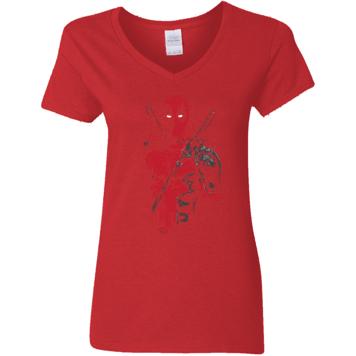 Red Mercenary Women's V-Neck T-Shirt