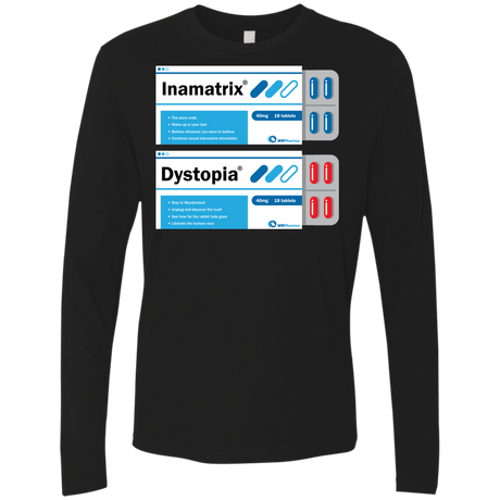 T-Shirts Black / Small Red or Blue Men's Premium Long Sleeve