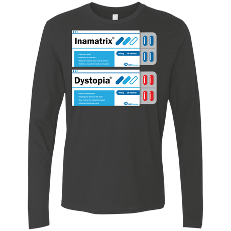 T-Shirts Heavy Metal / Small Red or Blue Men's Premium Long Sleeve