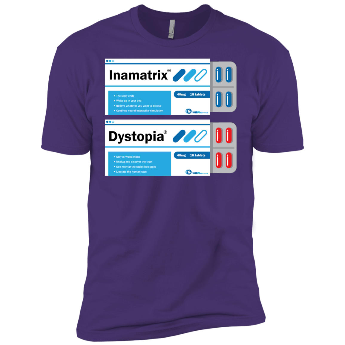 T-Shirts Purple / X-Small Red or Blue Men's Premium T-Shirt