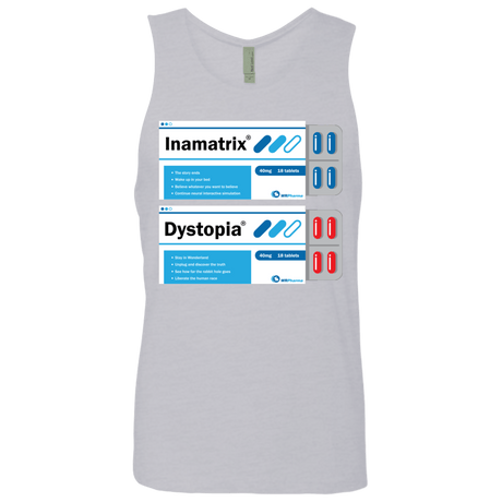 T-Shirts Heather Grey / Small Red or Blue Men's Premium Tank Top