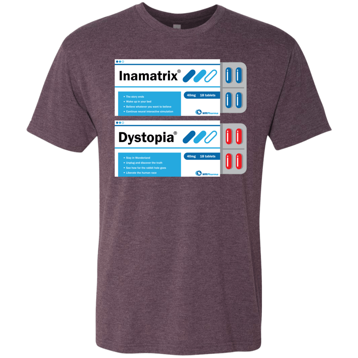 T-Shirts Vintage Purple / Small Red or Blue Men's Triblend T-Shirt