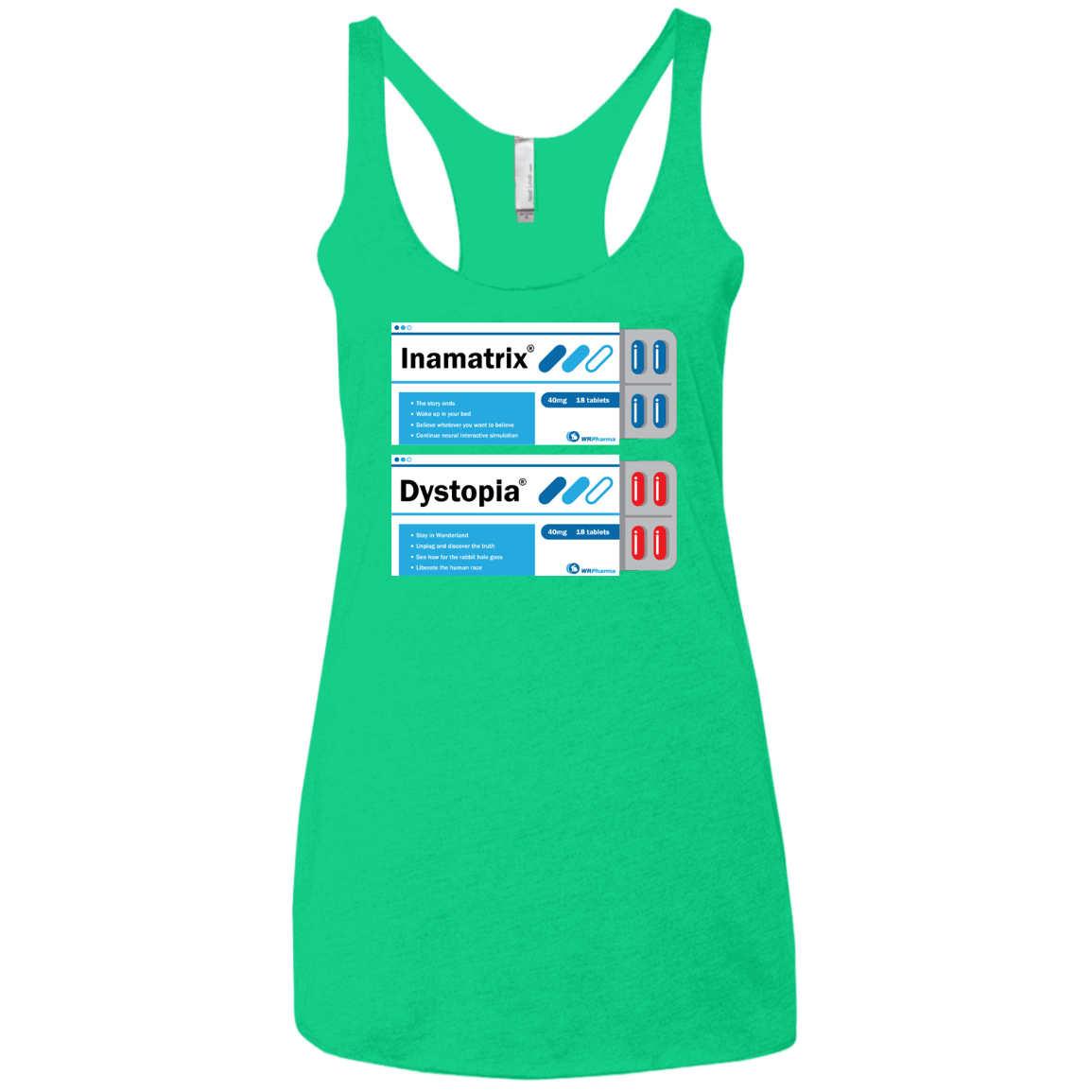 T-Shirts Envy / X-Small Red or Blue Women's Triblend Racerback Tank