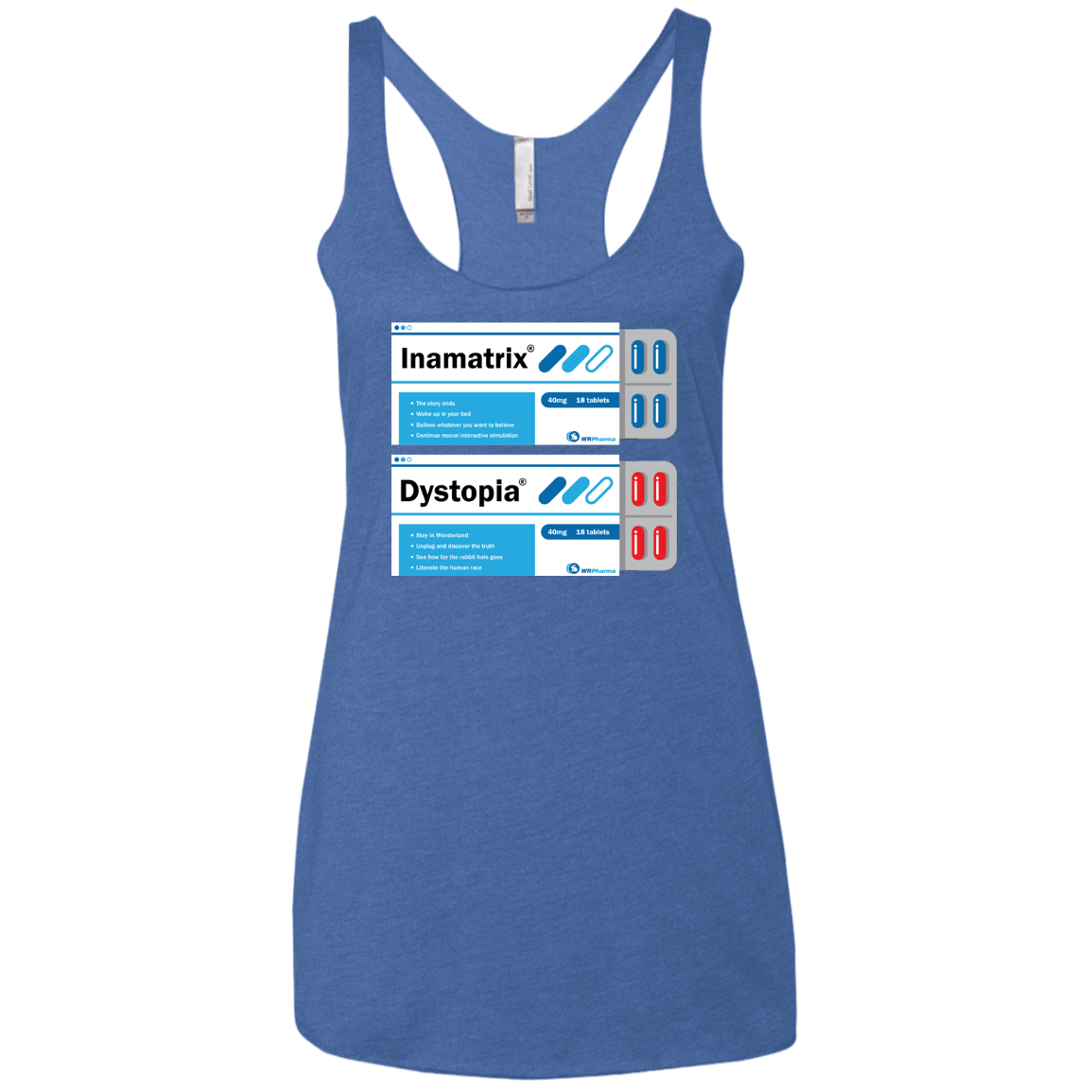 T-Shirts Vintage Royal / X-Small Red or Blue Women's Triblend Racerback Tank