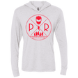 T-Shirts Heather White / X-Small Red Power Triblend Long Sleeve Hoodie Tee