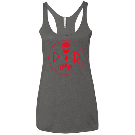 T-Shirts Premium Heather / X-Small Red Power Women's Triblend Racerback Tank
