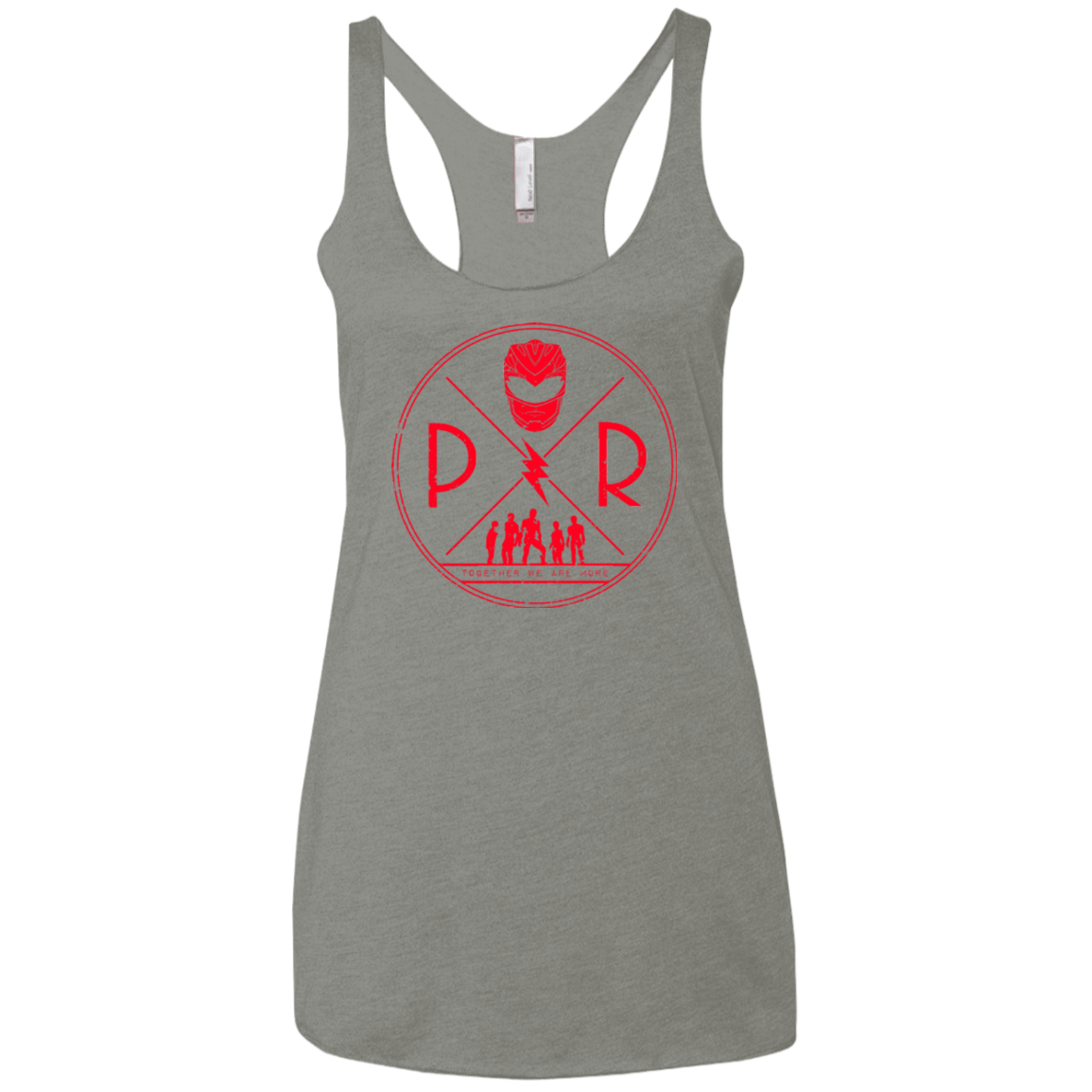 T-Shirts Venetian Grey / X-Small Red Power Women's Triblend Racerback Tank