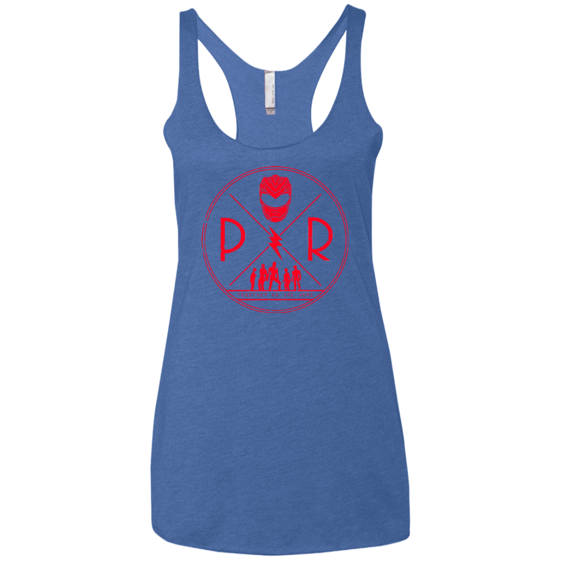 T-Shirts Vintage Royal / X-Small Red Power Women's Triblend Racerback Tank