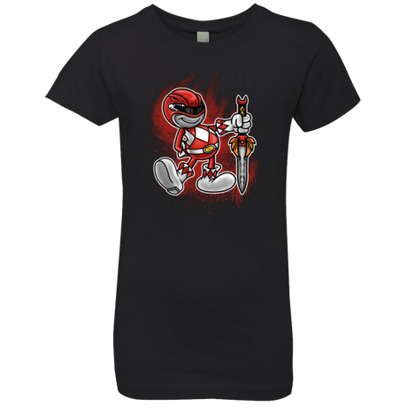 T-Shirts Black / YXS Red Ranger Artwork Girls Premium T-Shirt