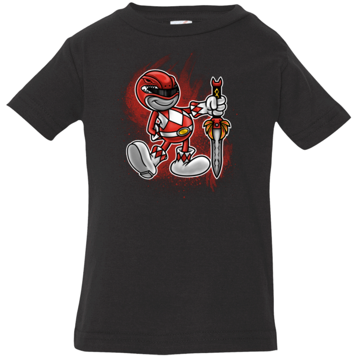 T-Shirts Black / 6 Months Red Ranger Artwork Infant Premium T-Shirt