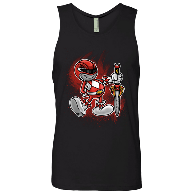 T-Shirts Black / Small Red Ranger Artwork Men's Premium Tank Top