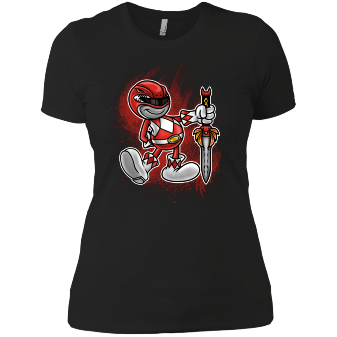 T-Shirts Black / X-Small Red Ranger Artwork Women's Premium T-Shirt