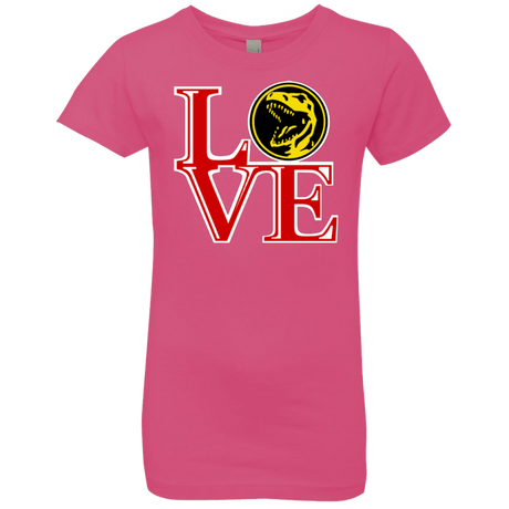 T-Shirts Hot Pink / YXS Red Ranger LOVE Girls Premium T-Shirt