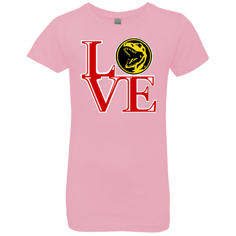 T-Shirts Light Pink / YXS Red Ranger LOVE Girls Premium T-Shirt