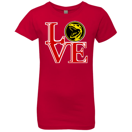 T-Shirts Red / YXS Red Ranger LOVE Girls Premium T-Shirt