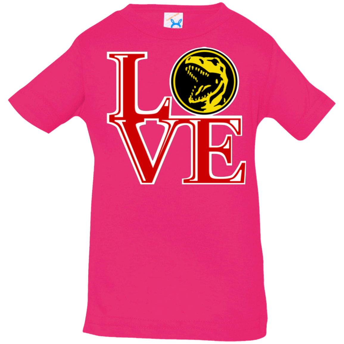 T-Shirts Hot Pink / 6 Months Red Ranger LOVE Infant Premium T-Shirt