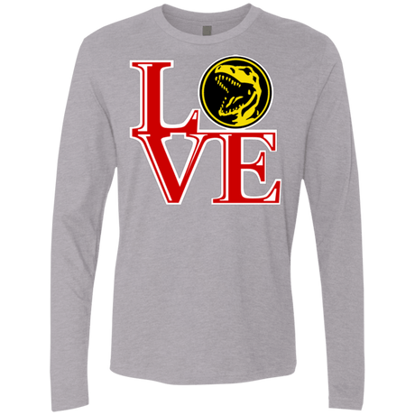 T-Shirts Heather Grey / Small Red Ranger LOVE Men's Premium Long Sleeve