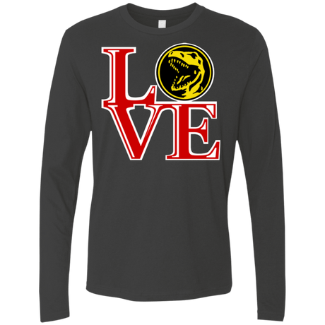 T-Shirts Heavy Metal / Small Red Ranger LOVE Men's Premium Long Sleeve
