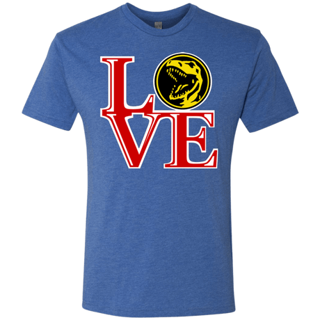 T-Shirts Vintage Royal / Small Red Ranger LOVE Men's Triblend T-Shirt
