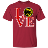 T-Shirts Cardinal / Small Red Ranger LOVE T-Shirt