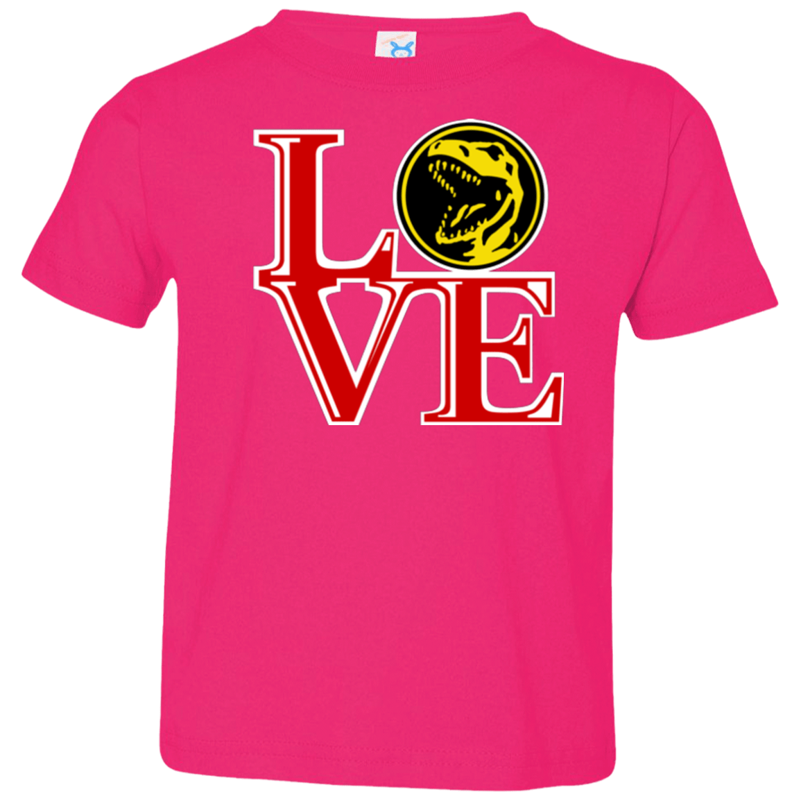 T-Shirts Hot Pink / 2T Red Ranger LOVE Toddler Premium T-Shirt