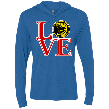 T-Shirts Vintage Royal / X-Small Red Ranger LOVE Triblend Long Sleeve Hoodie Tee