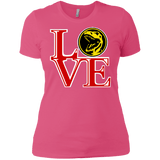 T-Shirts Hot Pink / X-Small Red Ranger LOVE Women's Premium T-Shirt