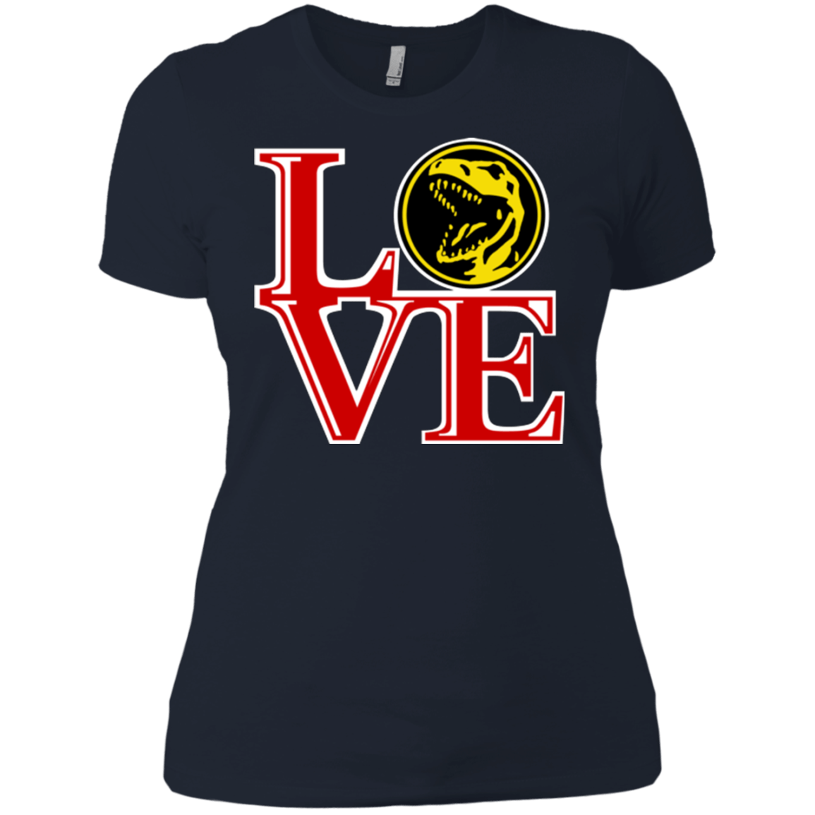 T-Shirts Midnight Navy / X-Small Red Ranger LOVE Women's Premium T-Shirt