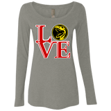T-Shirts Venetian Grey / Small Red Ranger LOVE Women's Triblend Long Sleeve Shirt