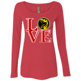 T-Shirts Vintage Red / Small Red Ranger LOVE Women's Triblend Long Sleeve Shirt