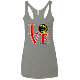 T-Shirts Venetian Grey / X-Small Red Ranger LOVE Women's Triblend Racerback Tank