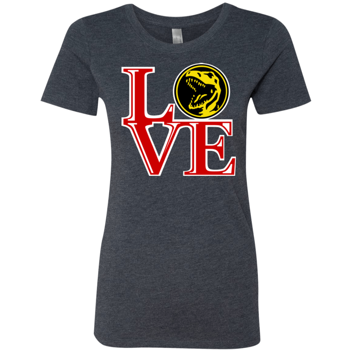 T-Shirts Vintage Navy / Small Red Ranger LOVE Women's Triblend T-Shirt