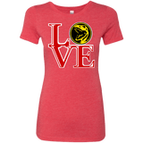 T-Shirts Vintage Red / Small Red Ranger LOVE Women's Triblend T-Shirt