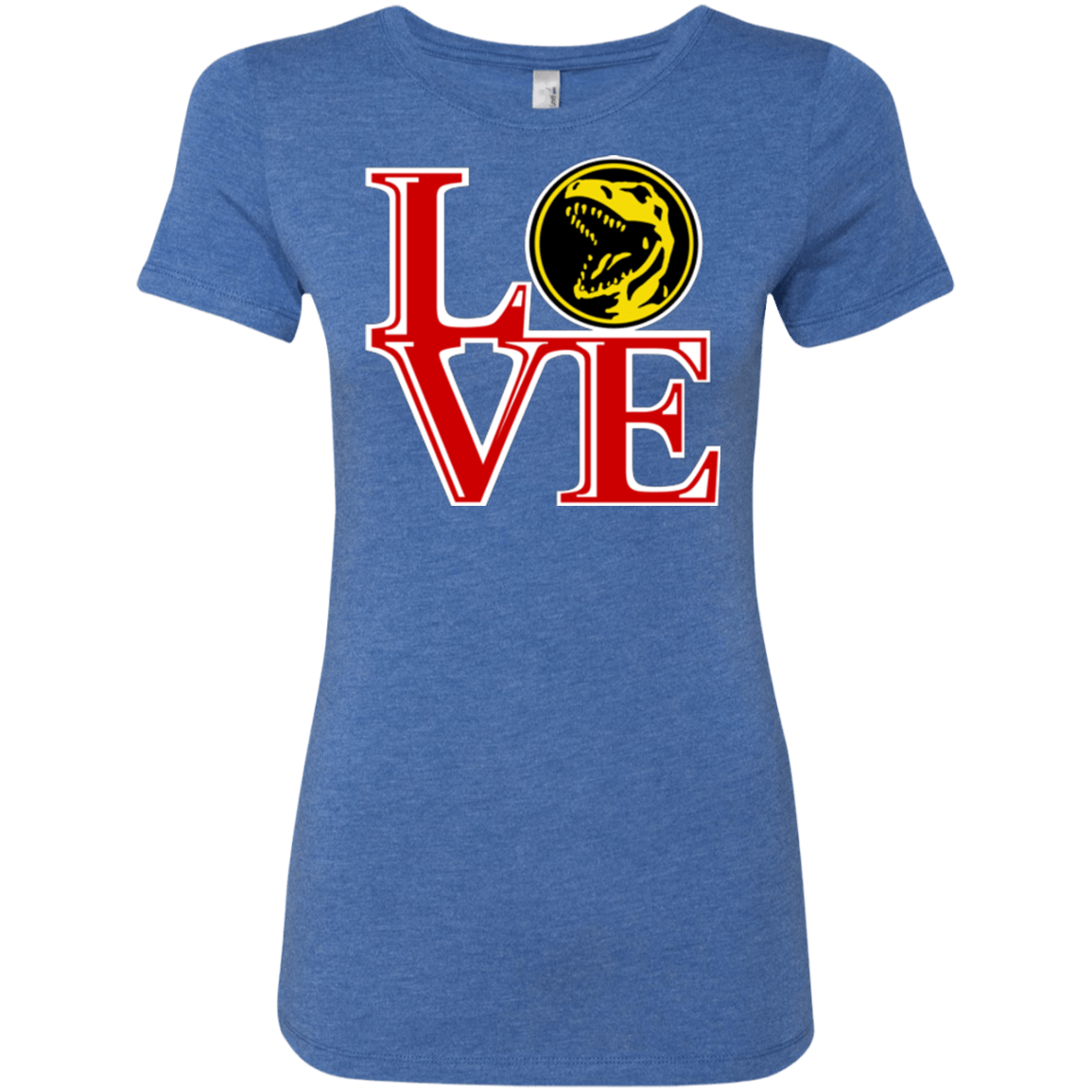 T-Shirts Vintage Royal / Small Red Ranger LOVE Women's Triblend T-Shirt