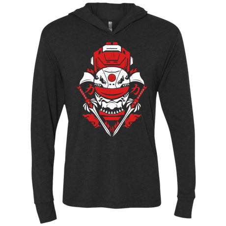 T-Shirts Vintage Black / X-Small Red Ranger Triblend Long Sleeve Hoodie Tee