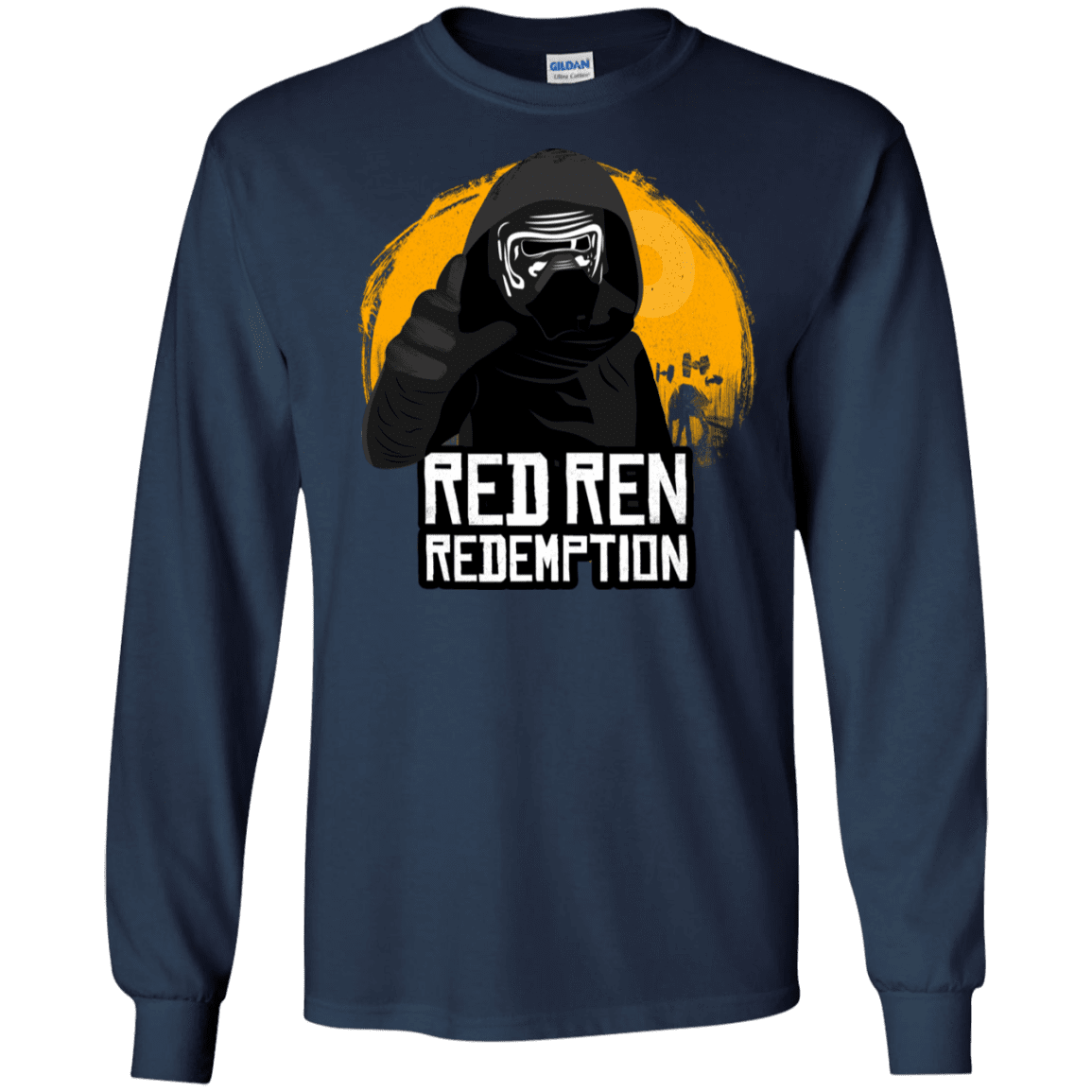 T-Shirts Navy / S Red Ren Men's Long Sleeve T-Shirt